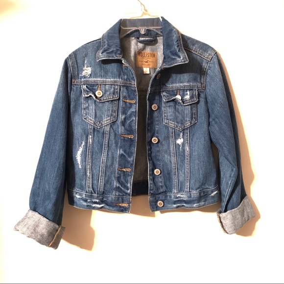 Hollister Jackets & Blazers - Hollister Cropped Denim Jean Jacket | Size Small